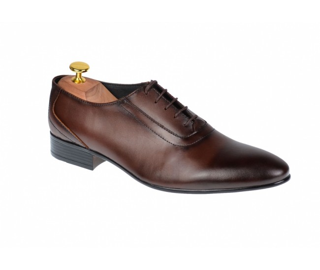 OFERTA MARIMEA    41  -  Pantofi Barbati Office, Eleganti, din Piele Naturala, Maro, CIUCALETI SHOES