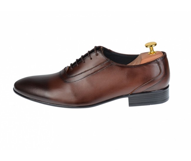 OFERTA MARIMEA    41  -  Pantofi Barbati Office, Eleganti, din Piele Naturala, Maro, CIUCALETI SHOES