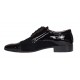 Pantofi eleganti barbati din piele naturala intoarsa cu varf lac - Enzo Top GKR