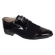 Pantofi eleganti barbati din piele naturala intoarsa cu varf lac - Enzo Top GKR