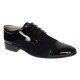 Pantofi eleganti barbati din piele naturala intoarsa cu varf lac - Enzo Top GKR