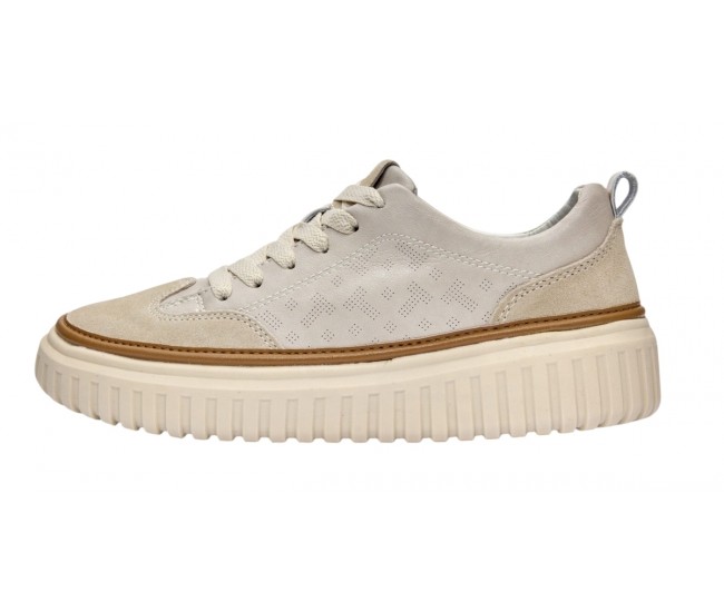 Pantofi dama casual din piele naturala Bej - Medina GSK3013B