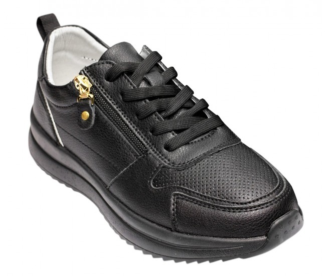 Pantofi dama casual din piele naturala - Abha Negru GSK3021N
