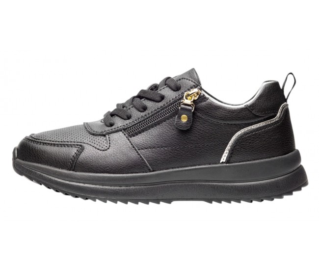 Pantofi dama casual din piele naturala - Abha Negru GSK3021N