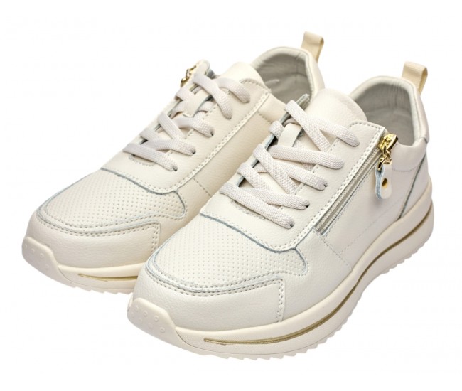 Pantofi dama casual din piele naturala - Abha Bej GSK3023B
