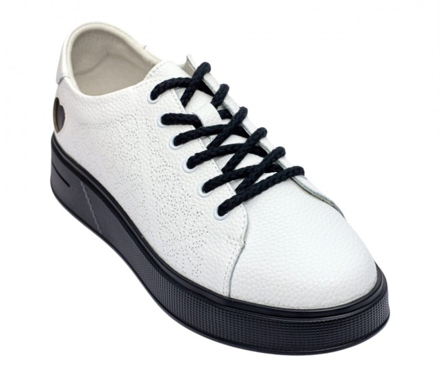 Pantofi dama casual din piele naturala - Aisha Alb GSK3032A