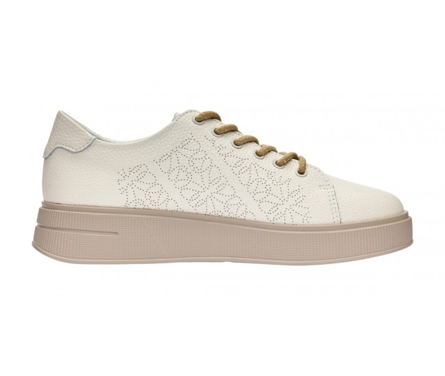 Pantofi dama casual din piele naturala - Aisha Bej Late GSK3033B