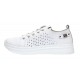 Pantofi dama casual din piele naturala cu perforatii - Latiffa Alb GSK3052A