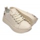 Pantofi dama casual din piele naturala cu perforatii - Latiffa Bej Late GSK3053B