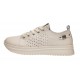 Pantofi dama casual din piele naturala cu perforatii - Latiffa Bej Late GSK3053B