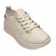 Pantofi dama casual din piele naturala cu perforatii - Latiffa Bej Late GSK3053B