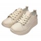 Pantofi dama casual din piele naturala cu perforatii - Latiffa Bej Late GSK3053B