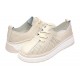 Pantofi dama casual din piele naturala cu perforatii - Karen Bej Late GSKFL9573B