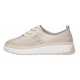 Pantofi dama casual din piele naturala cu perforatii - Karen Bej Late GSKFL9573B