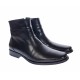 Ghete barbati elegante din piele naturala cu fermoar Negru ADAM G04NOU