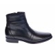 Ghete barbati elegante din piele naturala cu fermoar Negru ADAM G04NOU