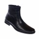 Ghete barbati elegante din piele naturala cu fermoar Negru ADAM G04NOU