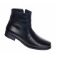 Ghete barbati elegante din piele naturala cu fermoar Negru ADAM G04NOU