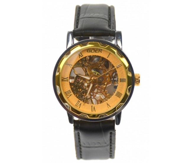 Ceas barbati, automatic, business, elegant GOER, auriu - G202NGOLD