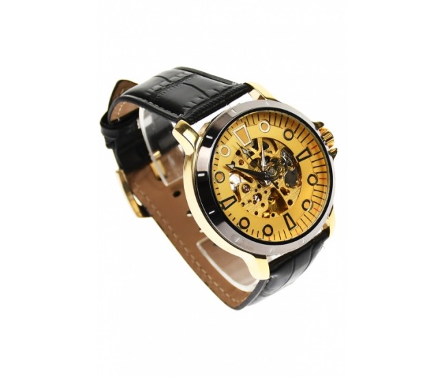 Ceas barbati automatic, business, elegant GOER, auriu - G204NGOLD