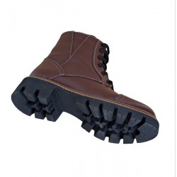 Ghete dama din piele naturala cu fermoar si imblanite Amanda, G215M2