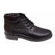 Ghete barbati casual negre din piele naturala imblanite GB101N