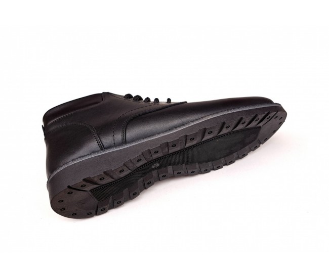 Ghete CORSA, piele naturala (imblanite) model iarna, NEGRU, CIUCALETI SHOES GB102N