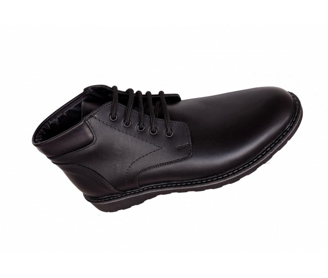 Ghete CORSA, piele naturala (imblanite) model iarna, NEGRU, CIUCALETI SHOES GB102N