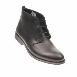 Ghete barbati office negre din piele naturala GB43NEGRU