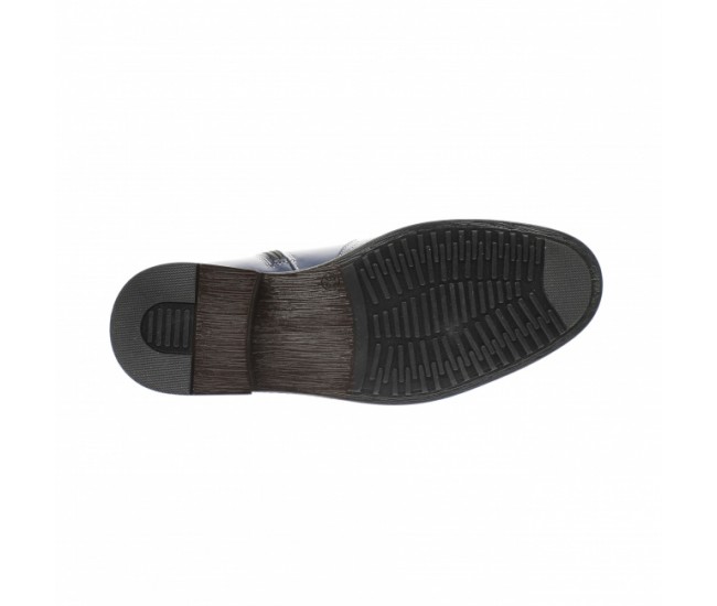 Ghete barbati bleumarin, office, elegante din piele naturala, cu fermoar - GB99BLA Ghete barbati bleumarin, office, elegante din piele naturala, cu fermoar - GB99BLA