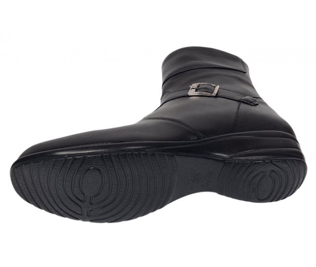 Ghete dama Marimea 39 din piele naturala cu fermoar imblanite GD156N2