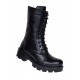 Ghete dama din piele naturala imblanite Negru Daiki - NA289N