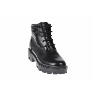 Bocanci dama imblaniti din piele naturala, cu siret - KAMELYA