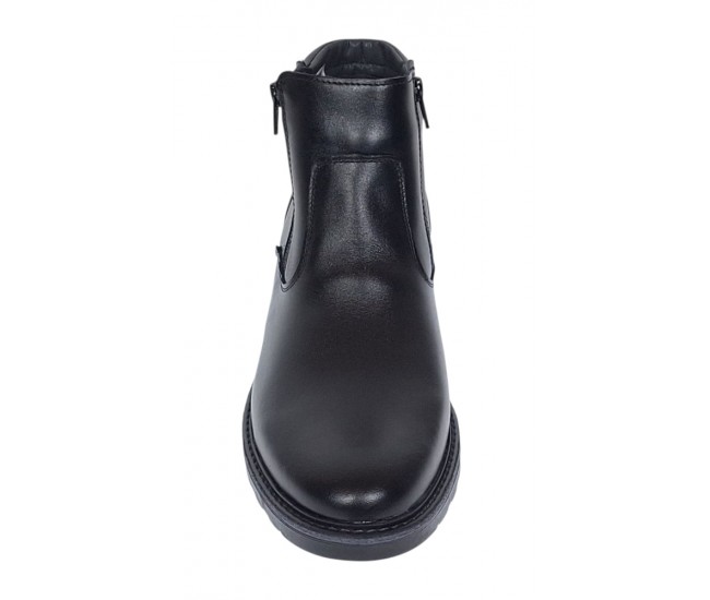 Ghete barbati casual din piele naturala cu fermoar imblanite Corsa - GF1203CSN
