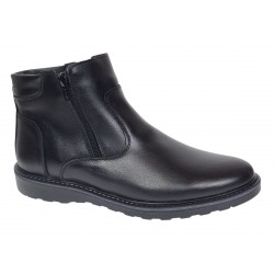 Ghete barbati casual din piele naturala cu fermoar imblanite Corsa - GF1203CSN Ghete barbati casual din piele naturala cu fermoar imblanite Corsa - GF1203CSN