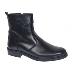 Ghete barbati casual imblanite din piele naturala cu fermoar GFSIMPLUN