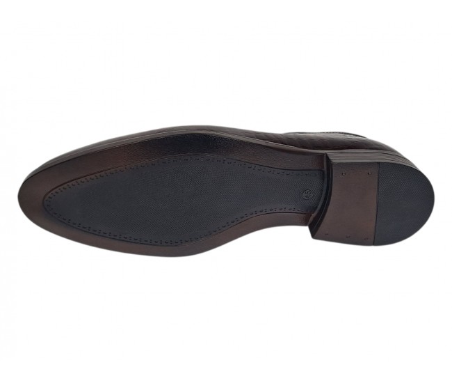 Pantofi barbati maro croco lac – eleganta cu impact pentru tinute de eveniment GK150CRM