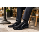 Pantofi barbati negri lac croco – eleganta puternica pentru tinute care impun respect GK150CRN