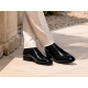 Pantofi barbati negri lac croco – eleganta puternica pentru tinute care impun respect GK150CRN