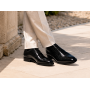 Pantofi barbati negri lac croco – eleganta puternica pentru tinute care impun respect GK150CRN