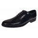 Pantofi barbati negri lac croco – eleganta puternica pentru tinute care impun respect GK150CRN