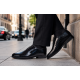 Pantofi barbati negri lac croco – eleganta puternica pentru tinute care impun respect GK150CRN