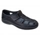 Sandale barbati negre casual din piele naturala Ciucaleti GK1N