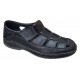 Sandale barbati negre casual din piele naturala Ciucaleti GK1N