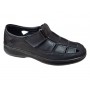 Sandale barbati negre casual din piele naturala Ciucaleti GK1N