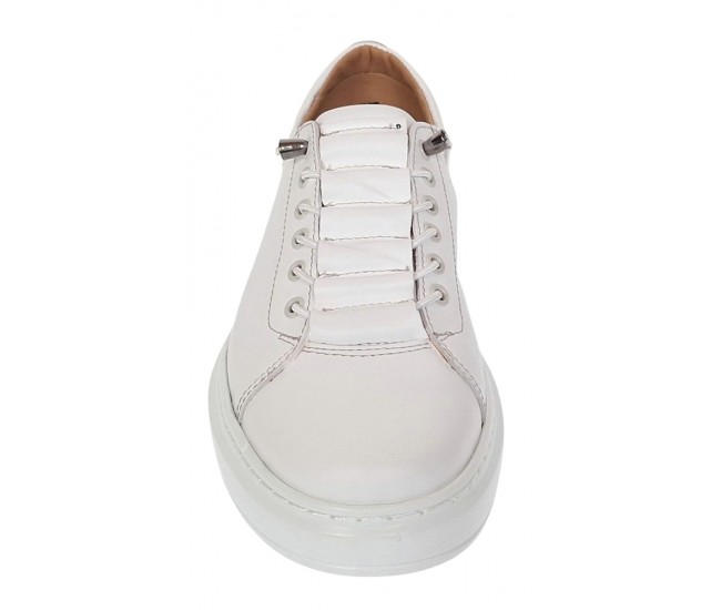 Pantofi barbati casual din piele naturala Alb GK96A