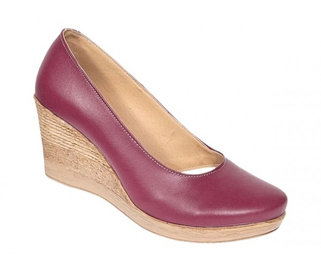 Pantofi dama casual din piele naturala box cu platforma de 7 cm Mara Grena