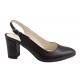 Pantofi dama eleganti decupati din piele naturala - Model Angelyna Negru Box
