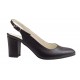 Pantofi dama eleganti decupati din piele naturala - Model Angelyna Negru Box