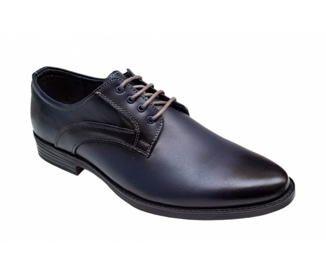 Pantofi barbati, eleganti, piele naturala, Bleumarin - GKR03BL